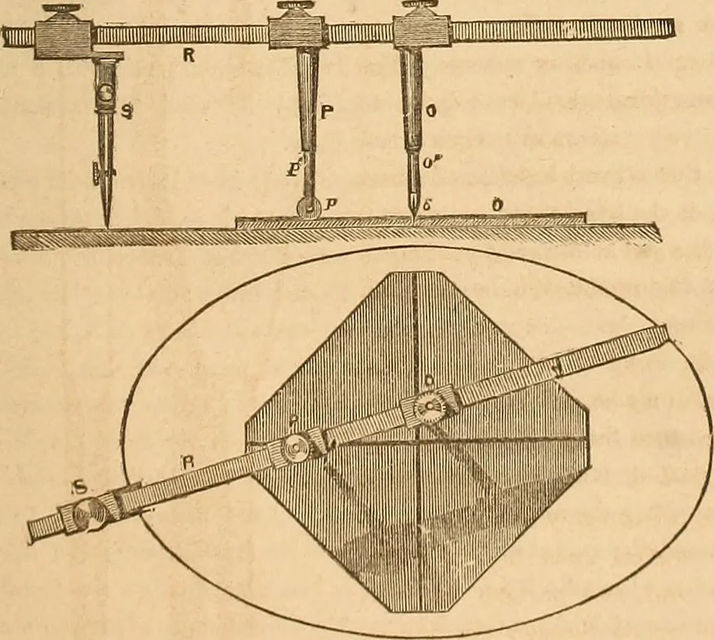 An illustration from The practical draughtsman's book of industrial design and machinist's and engineer's drawing companion : forming a complete course of mechanical, engineering, and architectural drawing, 1863, leaf 200