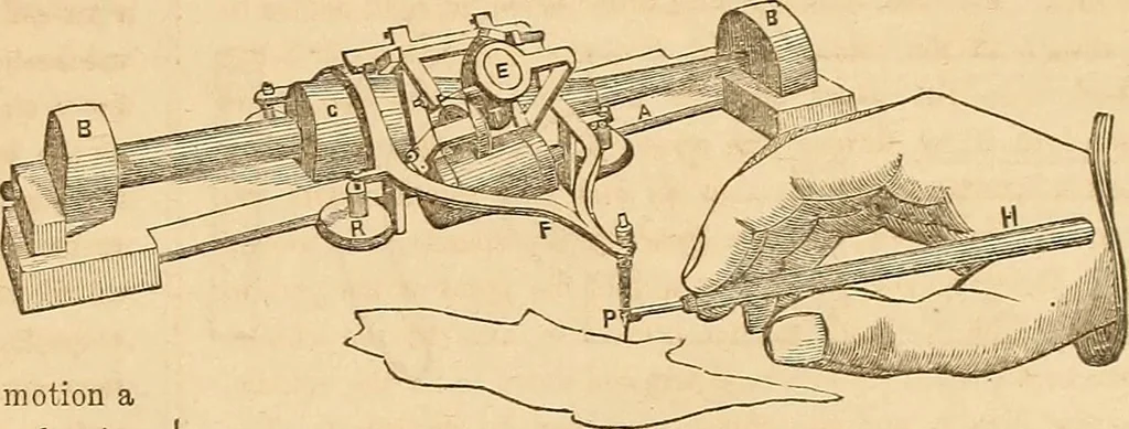An illustration from The practical draughtsman's book of industrial design and machinist's and engineer's drawing companion : forming a complete course of mechanical, engineering, and architectural drawing, 1863, leaf 202