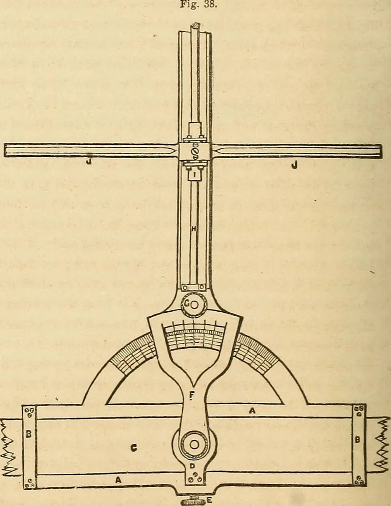 An illustration from The practical draughtsman's book of industrial design and machinist's and engineer's drawing companion : forming a complete course of mechanical, engineering, and architectural drawing, 1863, leaf 203