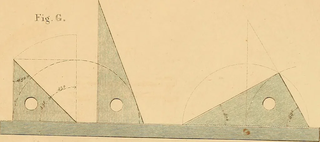 An illustration from The practical draughtsman's book of industrial design and machinist's and engineer's drawing companion : forming a complete course of mechanical, engineering, and architectural drawing, 1863, leaf 208