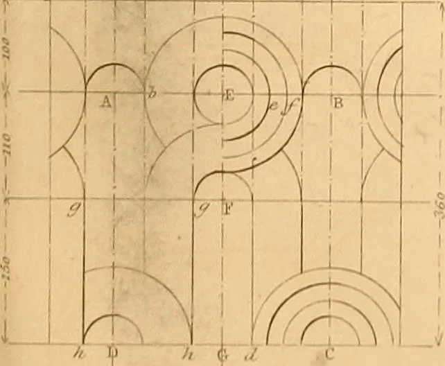 An illustration from The practical draughtsman's book of industrial design and machinist's and engineer's drawing companion : forming a complete course of mechanical, engineering, and architectural drawing, 1863, leaf 212