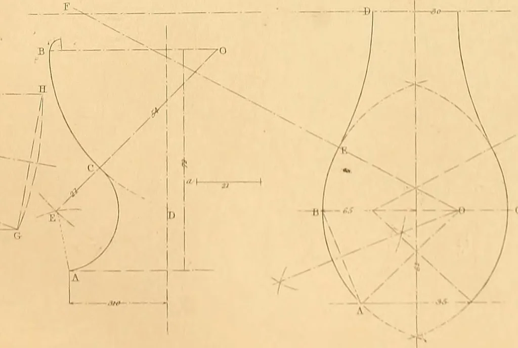 An illustration from The practical draughtsman's book of industrial design and machinist's and engineer's drawing companion : forming a complete course of mechanical, engineering, and architectural drawing, 1863, leaf 216