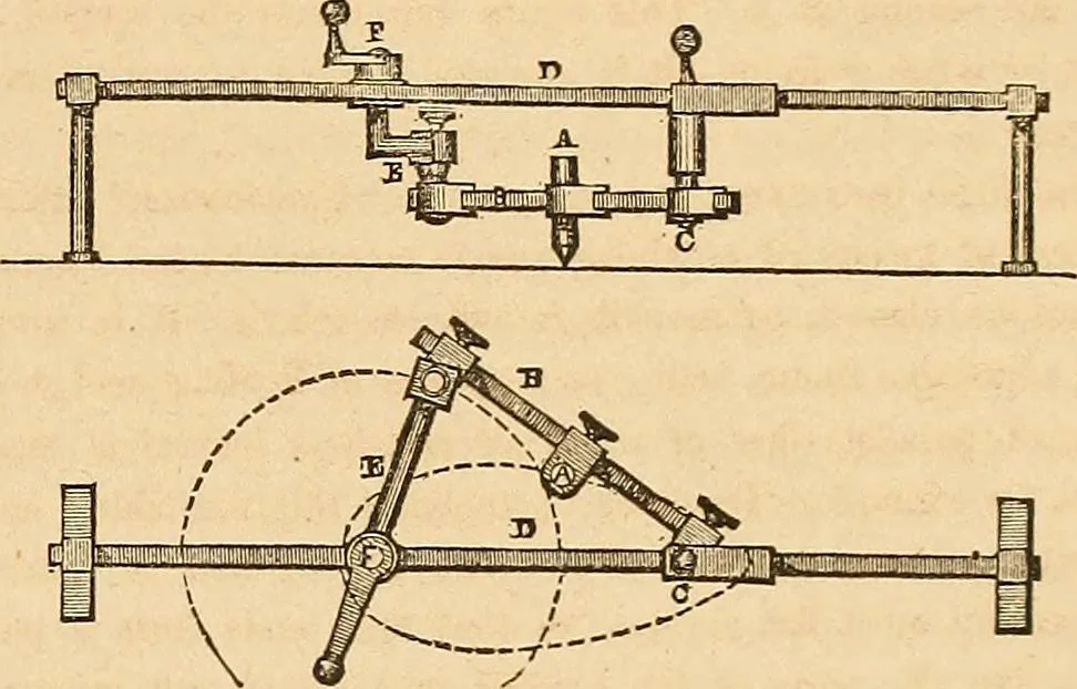 An illustration from The practical draughtsman's book of industrial design and machinist's and engineer's drawing companion : forming a complete course of mechanical, engineering, and architectural drawing, 1863, leaf 24
