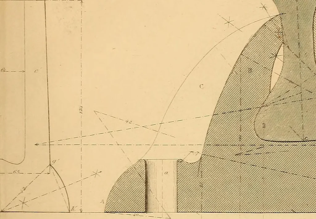 An illustration from The practical draughtsman's book of industrial design and machinist's and engineer's drawing companion : forming a complete course of mechanical, engineering, and architectural drawing, 1863, leaf 256