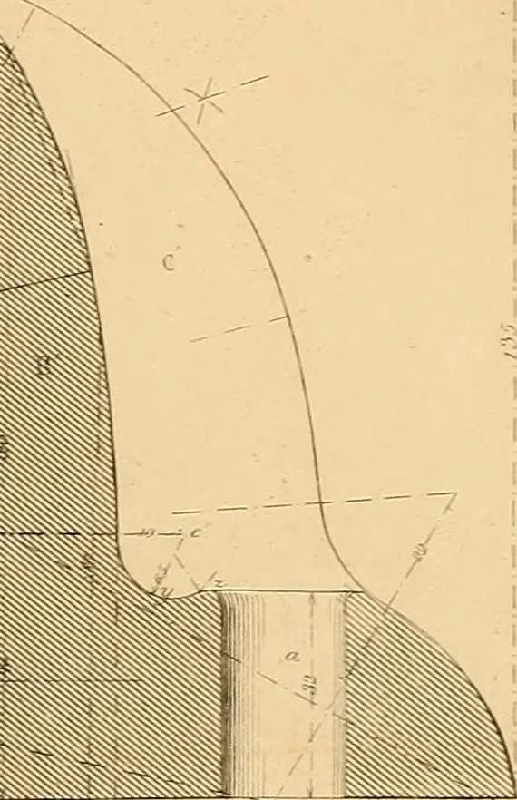 An illustration from The practical draughtsman's book of industrial design and machinist's and engineer's drawing companion : forming a complete course of mechanical, engineering, and architectural drawing, 1863, leaf 256