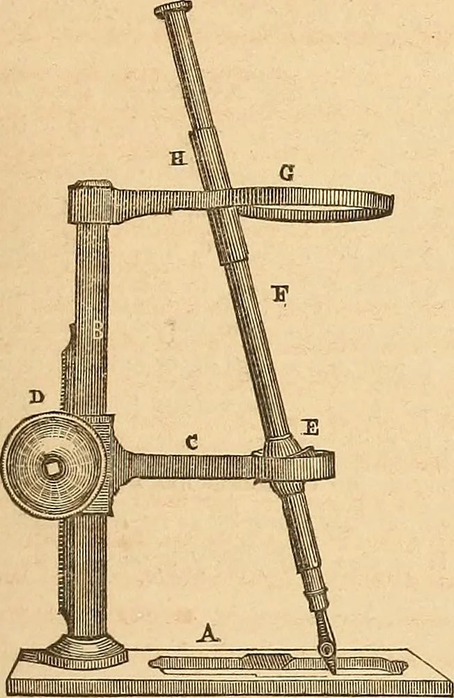 An illustration from The practical draughtsman's book of industrial design and machinist's and engineer's drawing companion : forming a complete course of mechanical, engineering, and architectural drawing, 1863, leaf 26