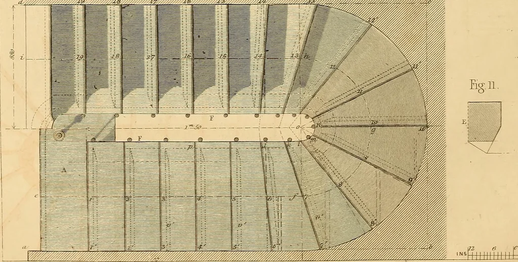 An illustration from The practical draughtsman's book of industrial design and machinist's and engineer's drawing companion : forming a complete course of mechanical, engineering, and architectural drawing, 1863, leaf 267
