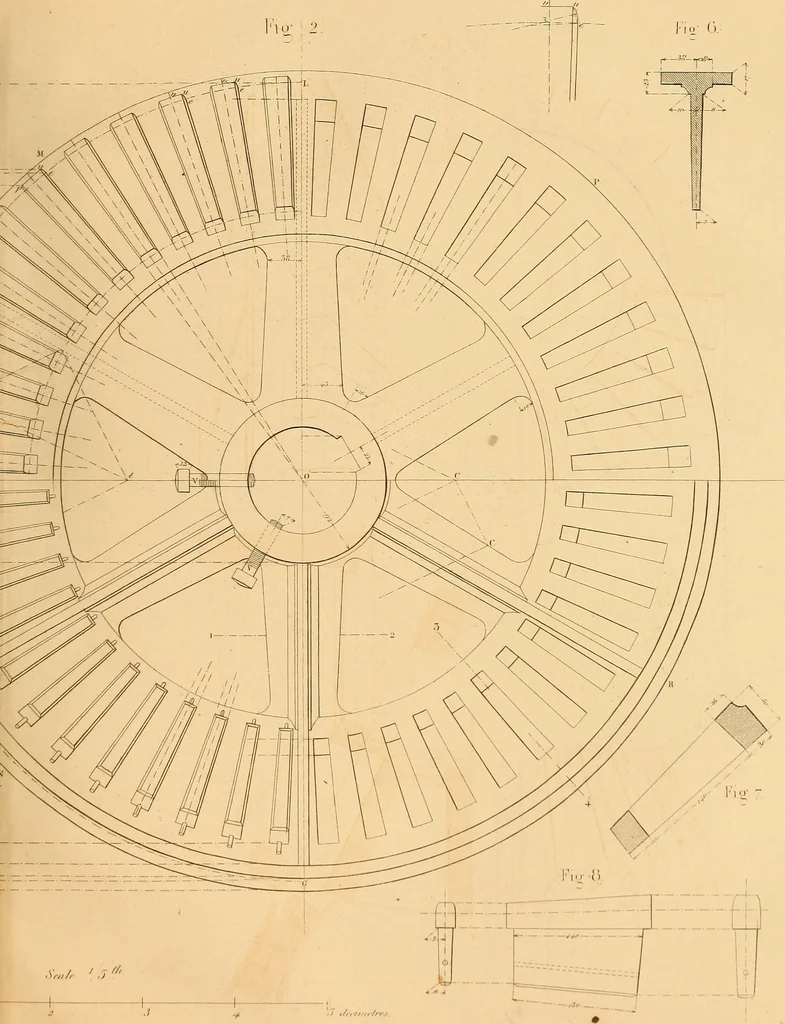 An illustration from The practical draughtsman's book of industrial design and machinist's and engineer's drawing companion : forming a complete course of mechanical, engineering, and architectural drawing, 1863, leaf 292