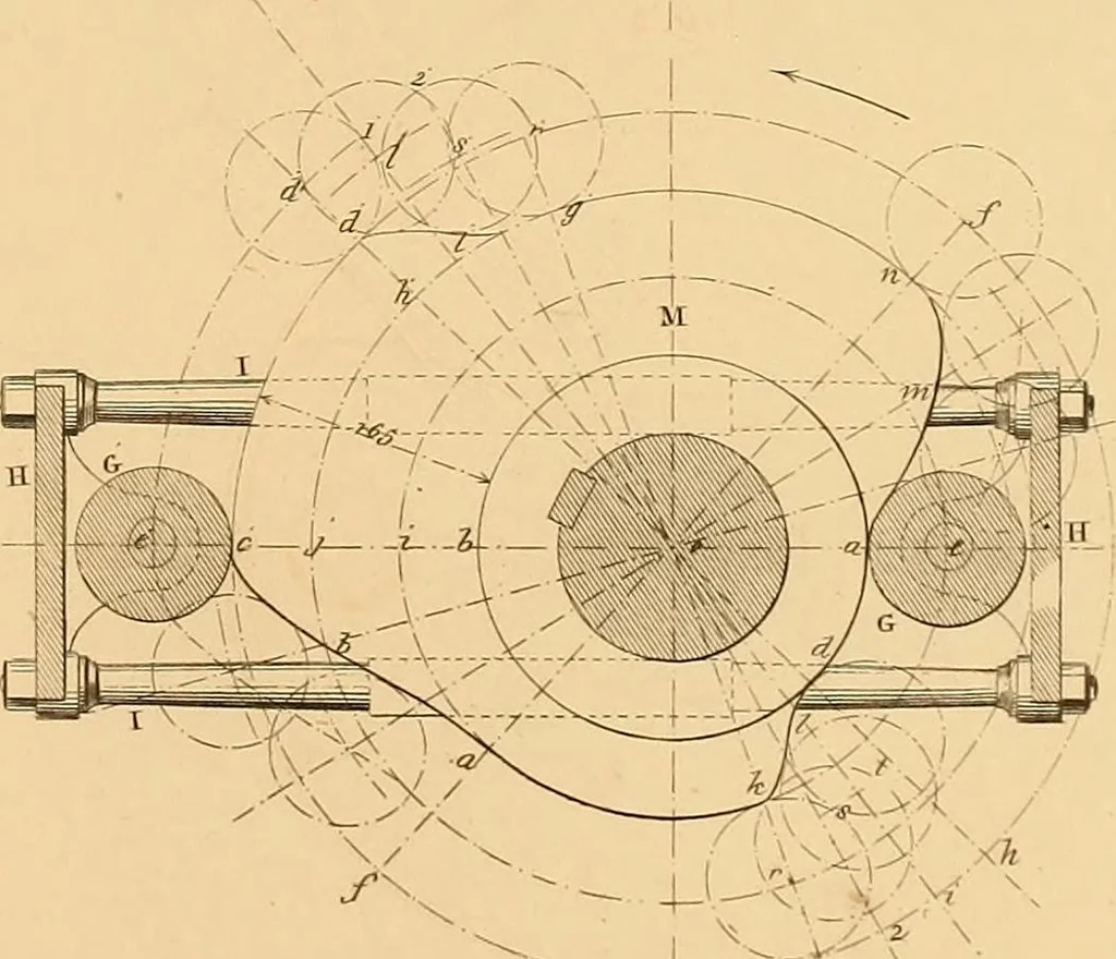 An illustration from The practical draughtsman's book of industrial design and machinist's and engineer's drawing companion : forming a complete course of mechanical, engineering, and architectural drawing, 1863, leaf 304