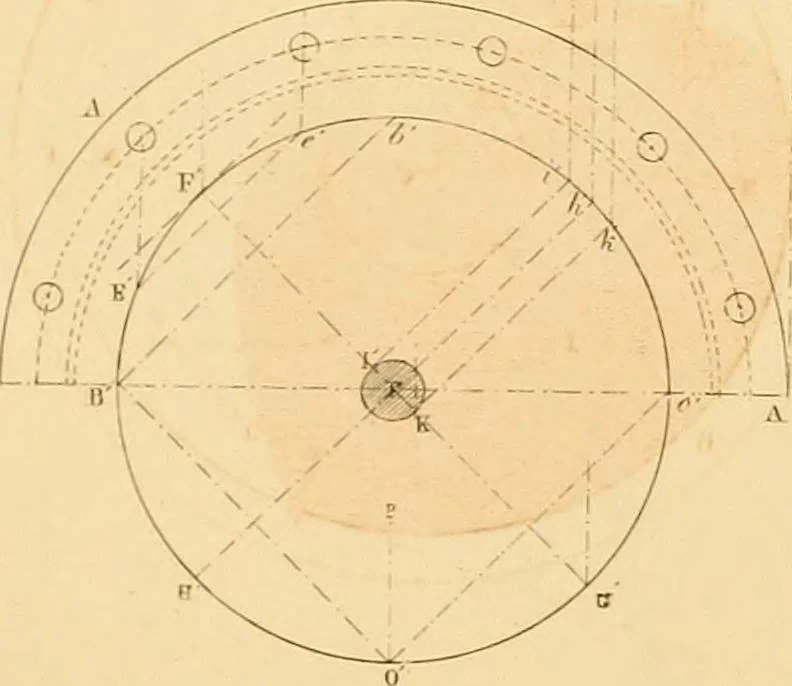 An illustration from The practical draughtsman's book of industrial design and machinist's and engineer's drawing companion : forming a complete course of mechanical, engineering, and architectural drawing, 1863, leaf 311