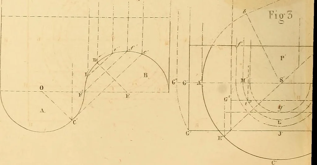 An illustration from The practical draughtsman's book of industrial design and machinist's and engineer's drawing companion : forming a complete course of mechanical, engineering, and architectural drawing, 1863, leaf 311