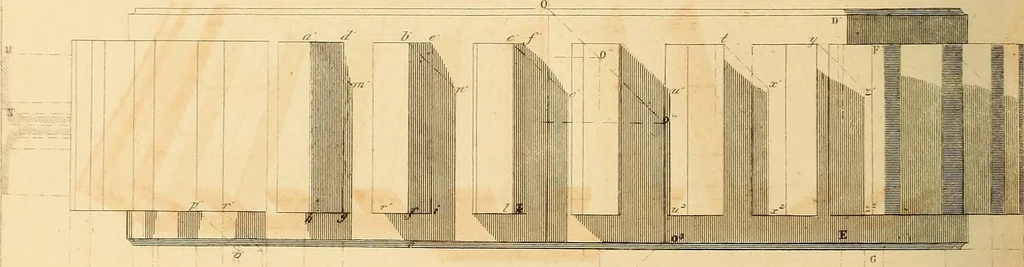 An illustration from The practical draughtsman's book of industrial design and machinist's and engineer's drawing companion : forming a complete course of mechanical, engineering, and architectural drawing, 1863, leaf 319