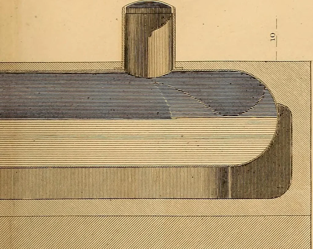 An illustration from The practical draughtsman's book of industrial design and machinist's and engineer's drawing companion : forming a complete course of mechanical, engineering, and architectural drawing, 1863, leaf 328