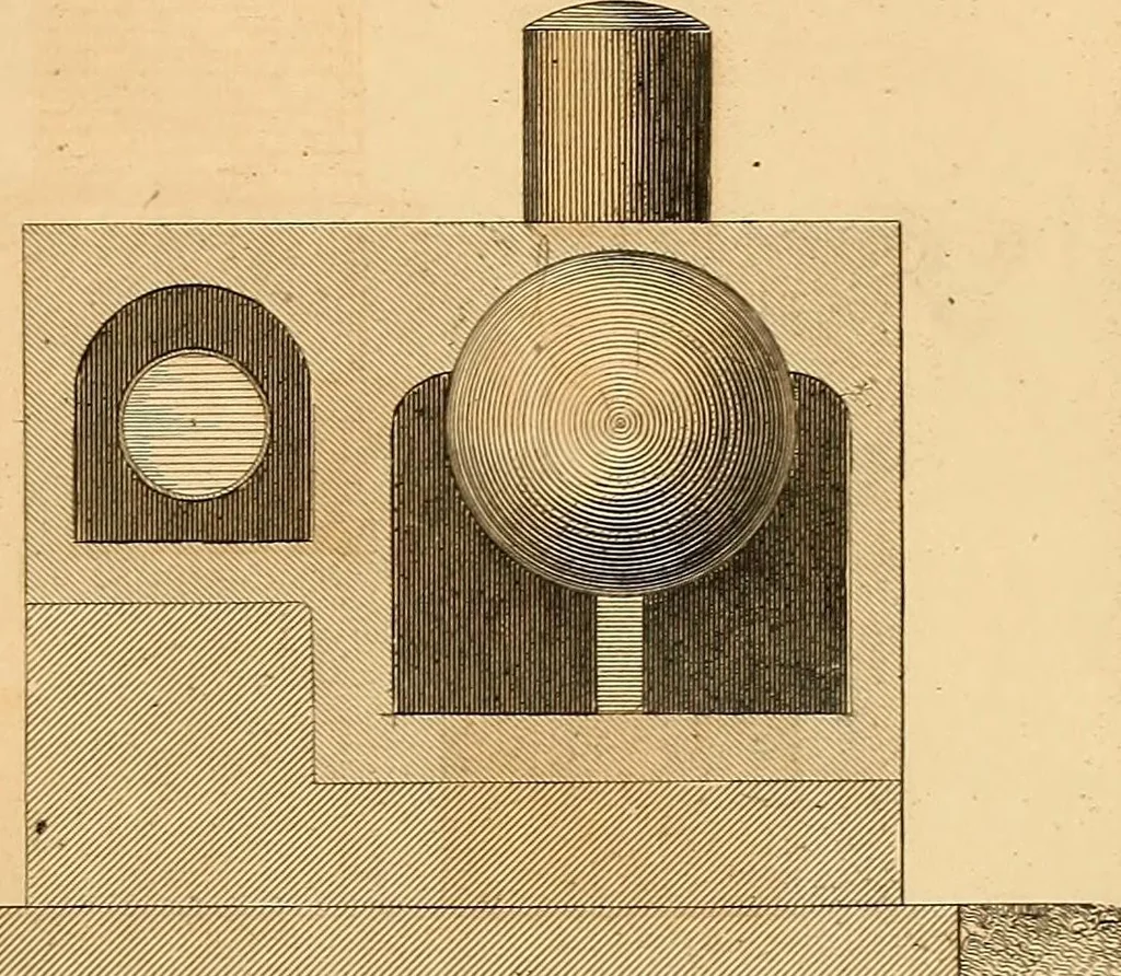 An illustration from The practical draughtsman's book of industrial design and machinist's and engineer's drawing companion : forming a complete course of mechanical, engineering, and architectural drawing, 1863, leaf 328