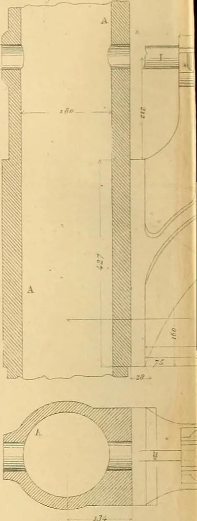 An illustration from The practical draughtsman's book of industrial design and machinist's and engineer's drawing companion : forming a complete course of mechanical, engineering, and architectural drawing, 1863, leaf 339