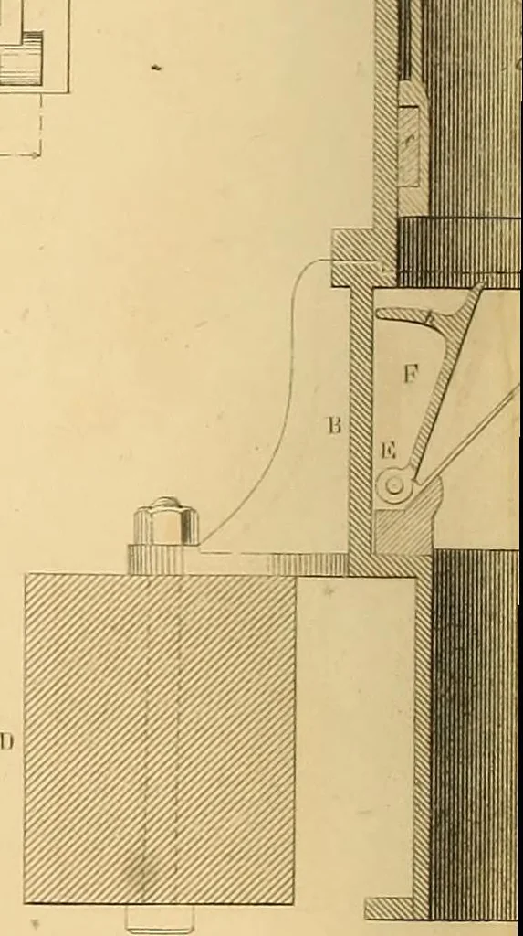 An illustration from The practical draughtsman's book of industrial design and machinist's and engineer's drawing companion : forming a complete course of mechanical, engineering, and architectural drawing, 1863, leaf 347