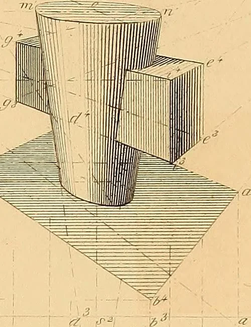 An illustration from The practical draughtsman's book of industrial design and machinist's and engineer's drawing companion : forming a complete course of mechanical, engineering, and architectural drawing, 1863, leaf 372