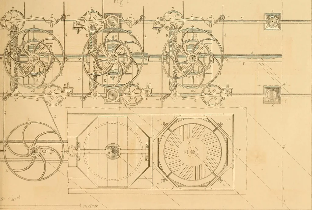 An illustration from The practical draughtsman's book of industrial design and machinist's and engineer's drawing companion : forming a complete course of mechanical, engineering, and architectural drawing, 1863, leaf 376