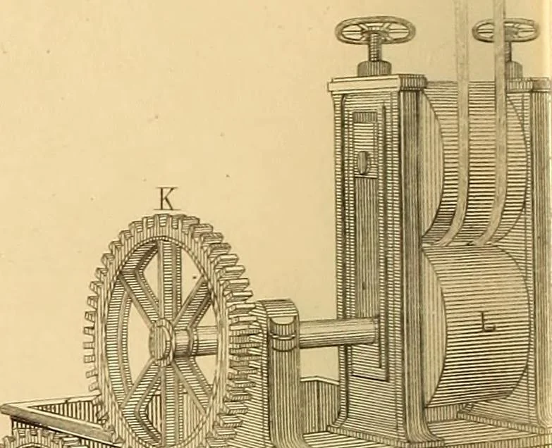 An illustration from The practical draughtsman's book of industrial design and machinist's and engineer's drawing companion : forming a complete course of mechanical, engineering, and architectural drawing, 1863, leaf 401