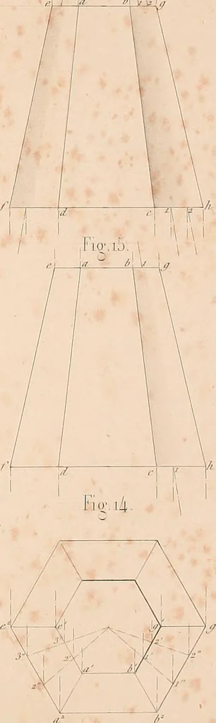 An illustration from The practical draughtsman's book of industrial design, and machinist's and engineer's drawing companion: forming a complete course of mechanical, engineering, and architectural drawing, 1854, leaf 158