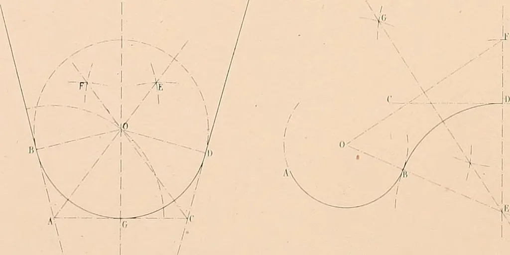 An illustration from The practical draughtsman's book of industrial design, and machinist's and engineer's drawing companion: forming a complete course of mechanical, engineering, and architectural drawing, 1854, leaf 16
