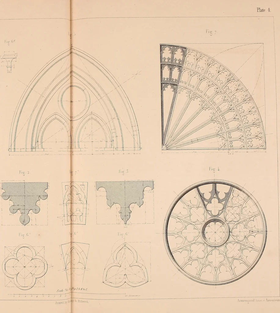 An illustration from The practical draughtsman's book of industrial design, and machinist's and engineer's drawing companion: forming a complete course of mechanical, engineering, and architectural drawing, 1854, leaf 18