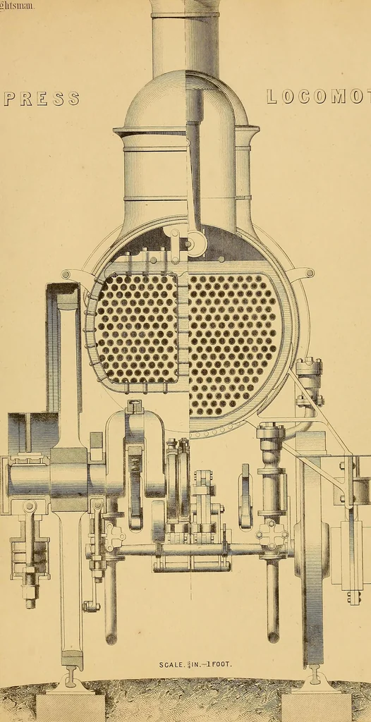 An illustration from The practical draughtsman's book of industrial design, and machinist's and engineer's drawing companion: forming a complete course of mechanical, engineering, and architectural drawing, 1854, leaf 282