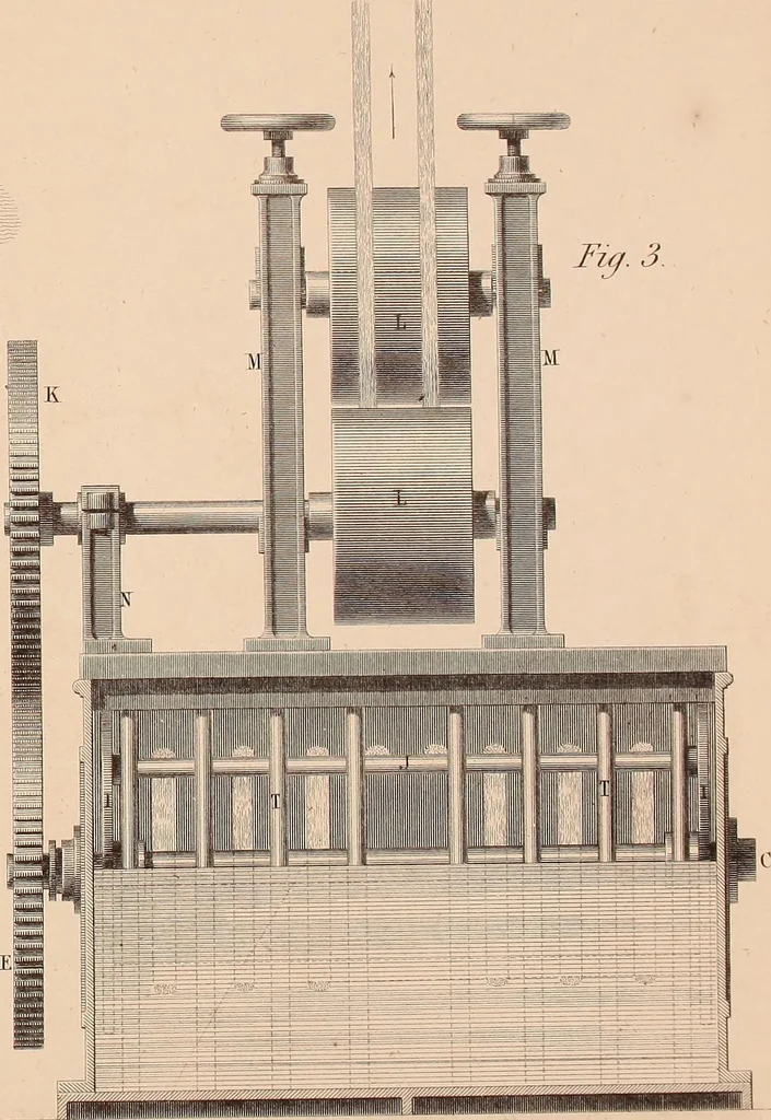 An illustration from The practical draughtsman's book of industrial design, and machinist's and engineer's drawing companion: forming a complete course of mechanical, engineering, and architectural drawing, 1854, leaf 288