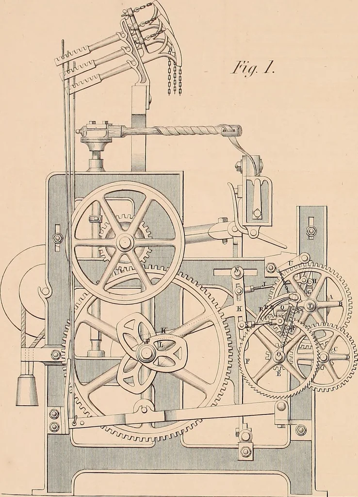 An illustration from The practical draughtsman's book of industrial design, and machinist's and engineer's drawing companion: forming a complete course of mechanical, engineering, and architectural drawing, 1854, leaf 290
