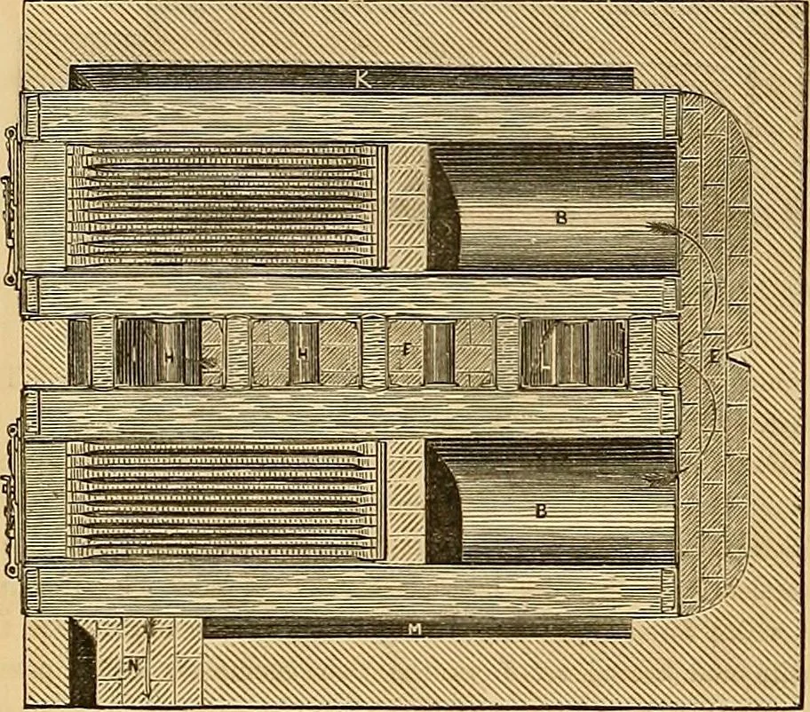 An illustration from The practical draughtsman's book of industrial design, and machinist's and engineer's drawing companion: forming a complete course of mechanical, engineering, and architectural drawing, 1854, leaf 303