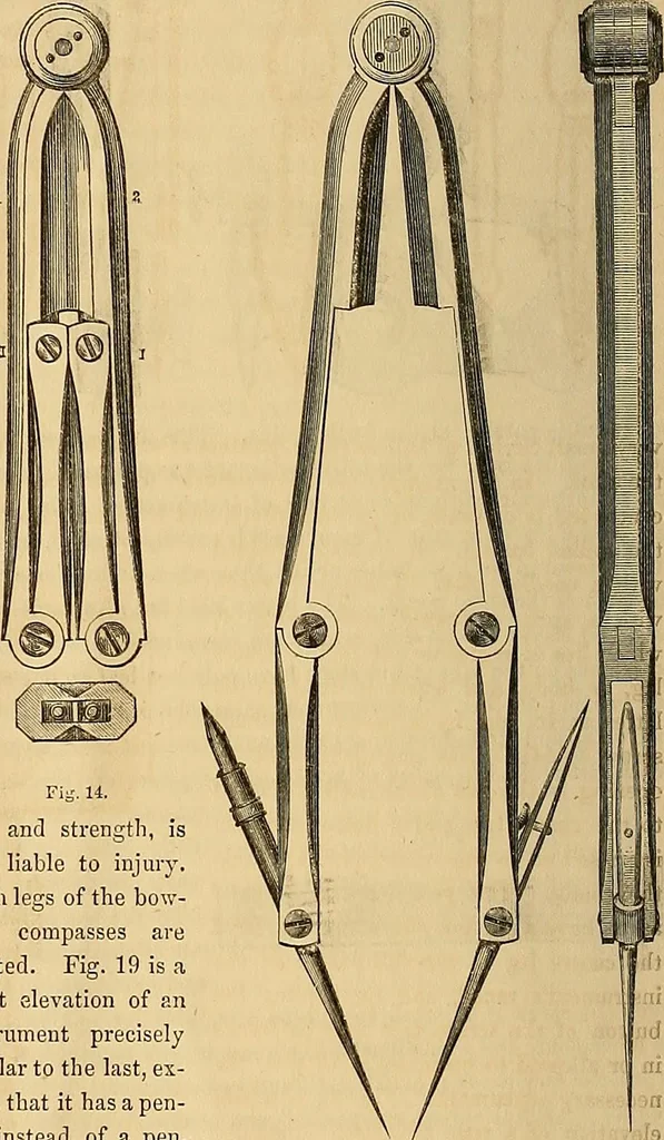 An illustration from The practical draughtsman's book of industrial design, and machinist's and engineer's drawing companion: forming a complete course of mechanical, engineering, and architectural drawing, 1854, leaf 307