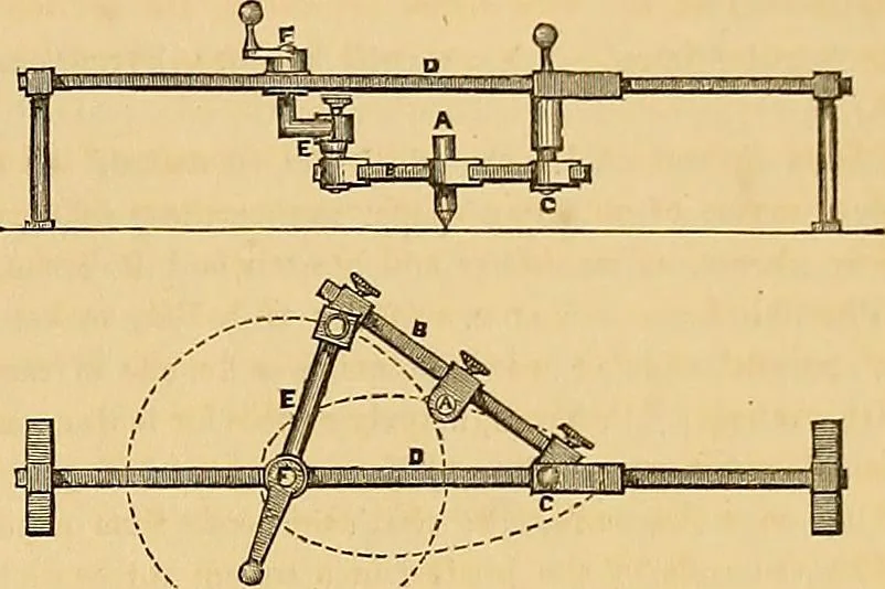 An illustration from The practical draughtsman's book of industrial design, and machinist's and engineer's drawing companion: forming a complete course of mechanical, engineering, and architectural drawing, 1854, leaf 32