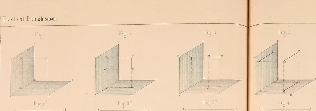 An illustration from The practical draughtsman's book of industrial design, and machinist's and engineer's drawing companion: forming a complete course of mechanical, engineering, and architectural drawing, 1854, leaf 36