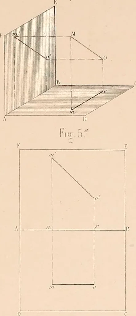 An illustration from The practical draughtsman's book of industrial design, and machinist's and engineer's drawing companion: forming a complete course of mechanical, engineering, and architectural drawing, 1854, leaf 36