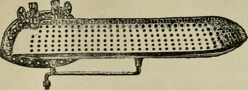An illustration from Practical dry cleaner, scourer and garment dyer, comprising dry, chemical or French cleaning : purification of benzine, removal of stains or spotting, wet cleaning, including the cleaning of Palm Beach suits and other summer fabrics, 1919, leaf 232