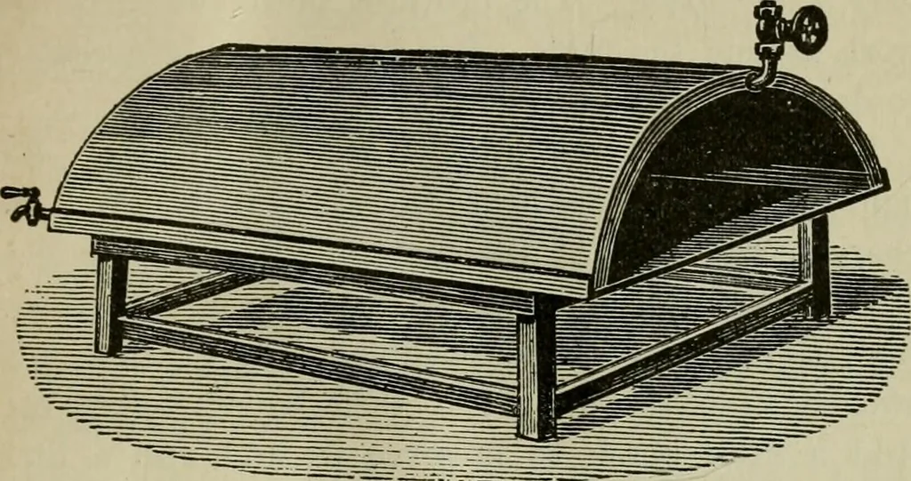 An illustration from Practical dry cleaner, scourer and garment dyer, comprising dry, chemical or French cleaning : purification of benzine, removal of stains or spotting, wet cleaning, including the cleaning of Palm Beach suits and other summer fabrics, 1919, leaf 240