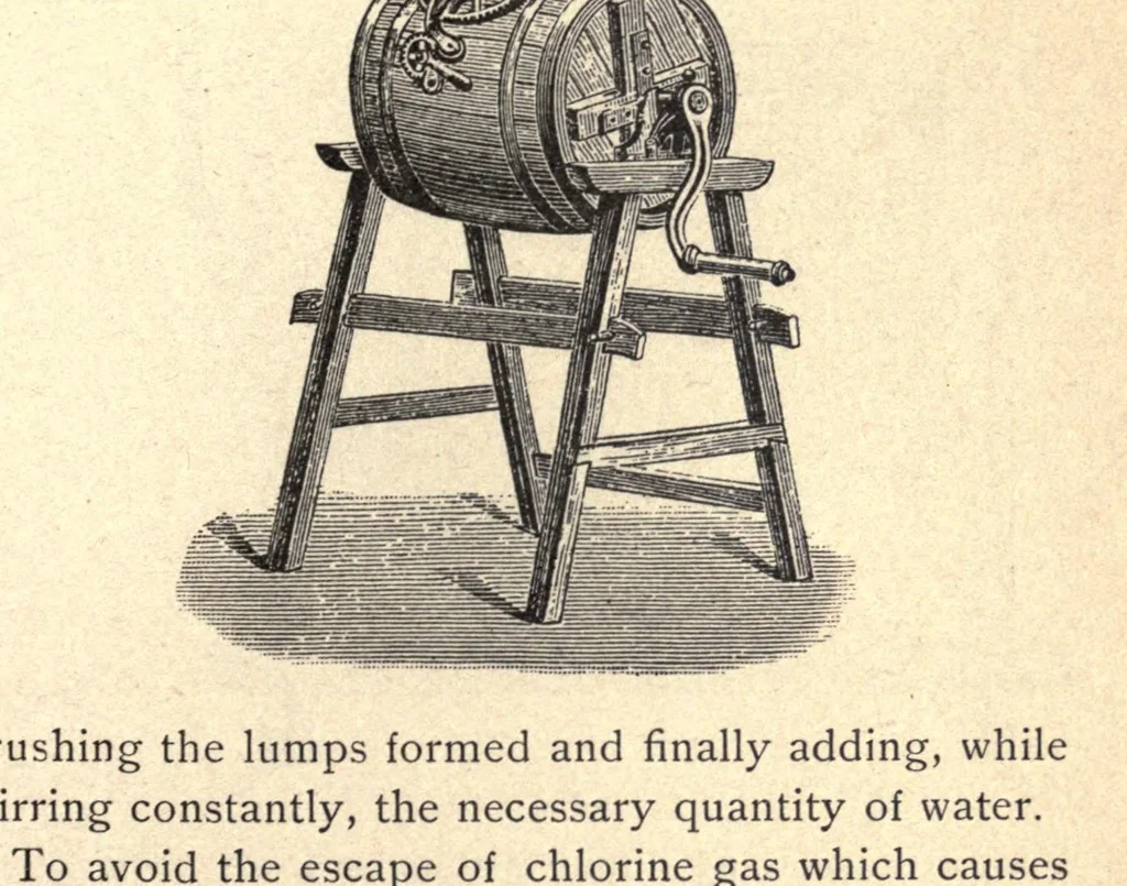 An illustration from The practical dry cleaner, scourer, and garment dyer : comprising dry or chemical cleaning; purification of benzine .., 1907, leaf 215