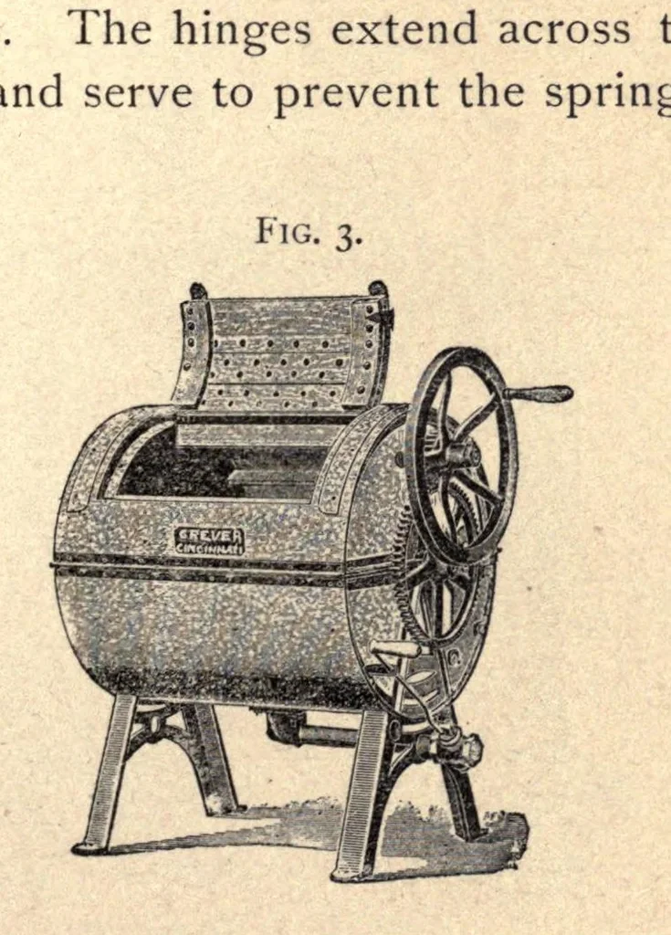 An illustration from The practical dry cleaner, scourer, and garment dyer : comprising dry or chemical cleaning; purification of benzine .., 1907, leaf 51