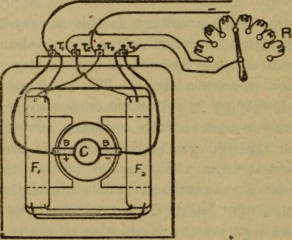 An illustration from Practical electricity .. with questions and answers, 1911, leaf 191