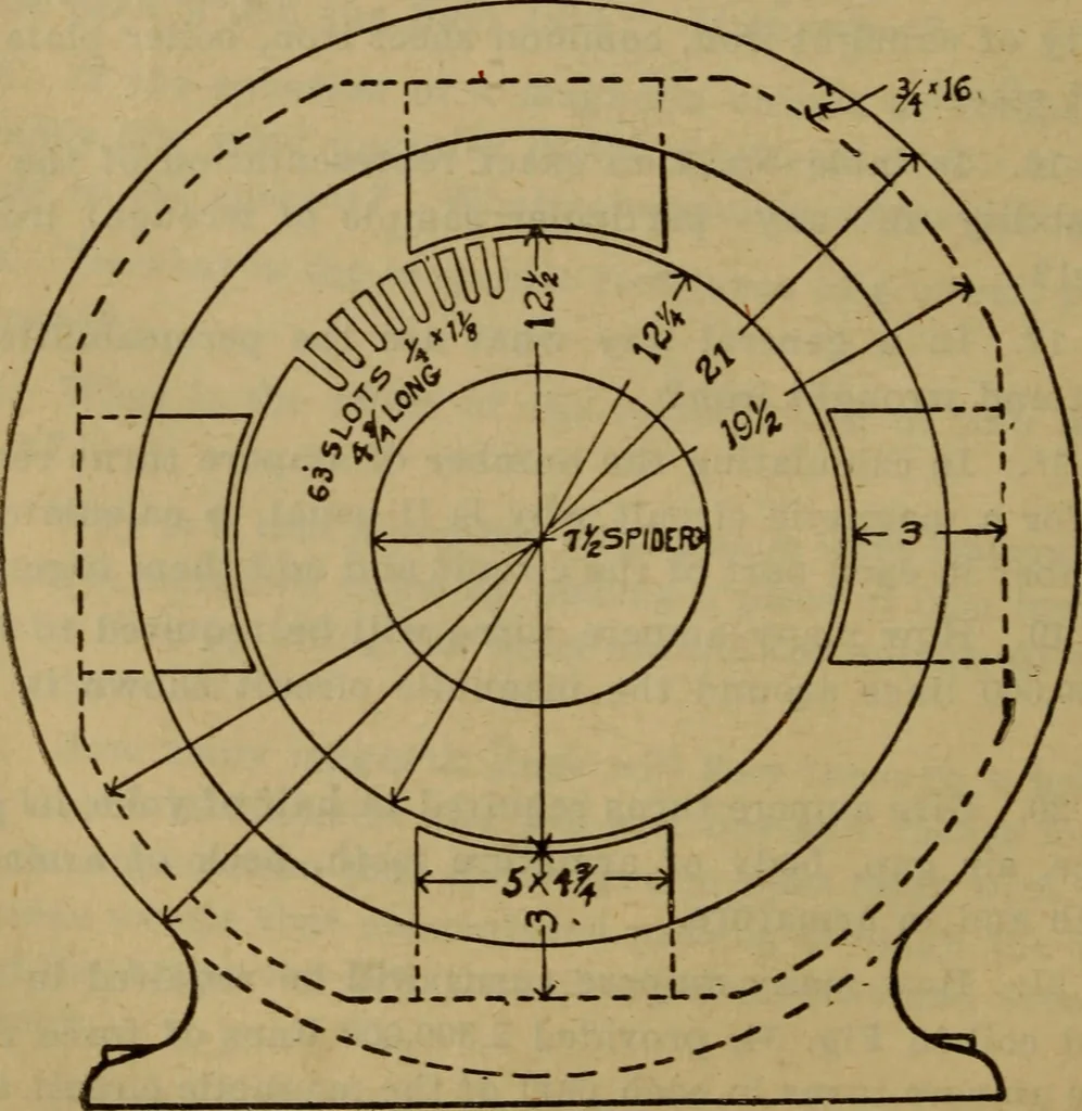 An illustration from Practical electricity .. with questions and answers, 1911, leaf 91