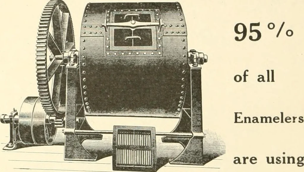 An illustration from The practical enameler with especial reference to enameling sheet-steel and cast-iron ware, with useful information relating to all side lines .., 1909, leaf 95