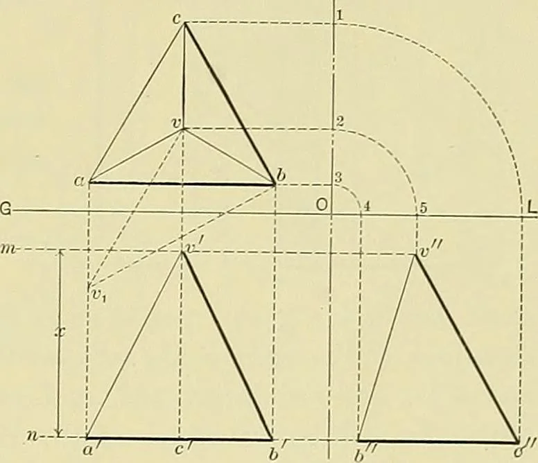 An illustration from Practical engineering drawing and third angle projection, for students in scientific, technical and manual training schools and for ... draughtsmen .., 1897, leaf 116