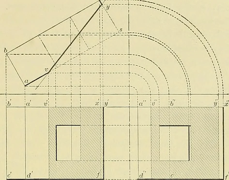 An illustration from Practical engineering drawing and third angle projection, for students in scientific, technical and manual training schools and for ... draughtsmen .., 1897, leaf 118