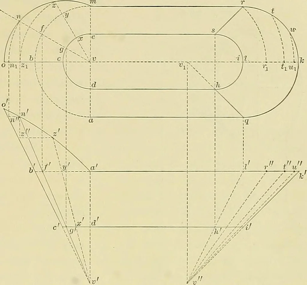An illustration from Practical engineering drawing and third angle projection, for students in scientific, technical and manual training schools and for ... draughtsmen .., 1897, leaf 148