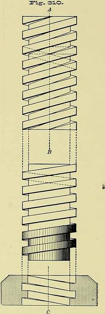 An illustration from Practical engineering drawing and third angle projection, for students in scientific, technical and manual training schools and for ... draughtsmen .., 1897, leaf 159