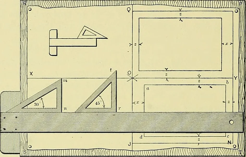An illustration from Practical engineering drawing and third angle projection, for students in scientific, technical and manual training schools and for ... draughtsmen .., 1897, leaf 27