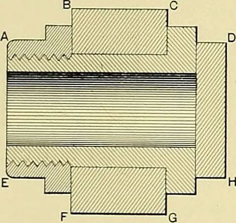 An illustration from Practical engineering drawing and third angle projection, for students in scientific, technical and manual training schools and for ... draughtsmen .., 1897, leaf 30