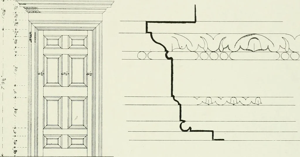 An illustration from The practical exemplar of architecture, 1907, leaf 118