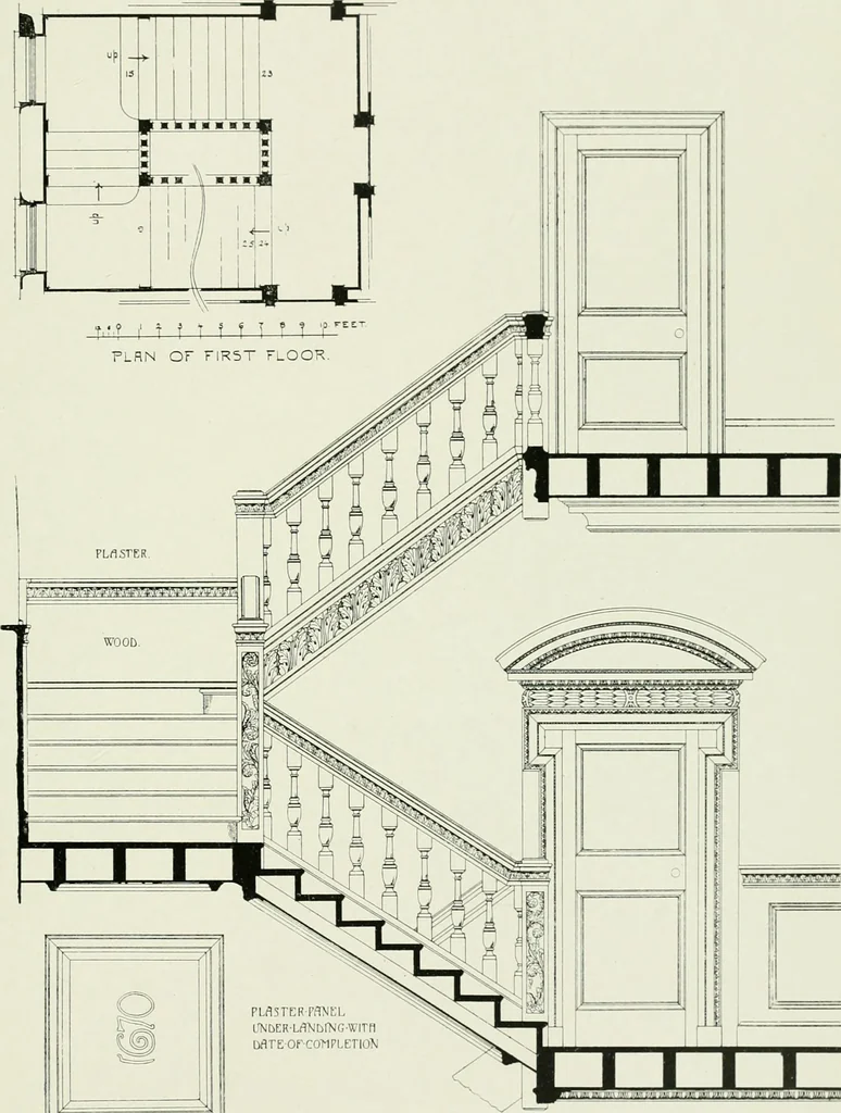 An illustration from The practical exemplar of architecture, 1907, leaf 122