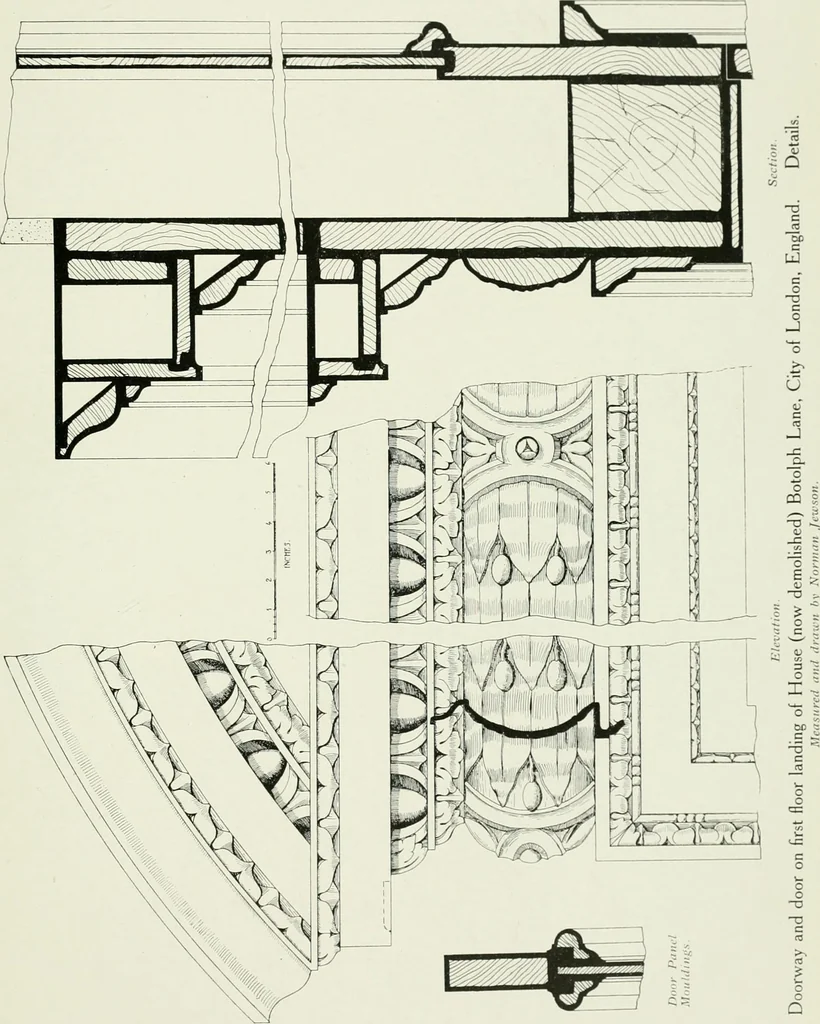 An illustration from The practical exemplar of architecture, 1907, leaf 124